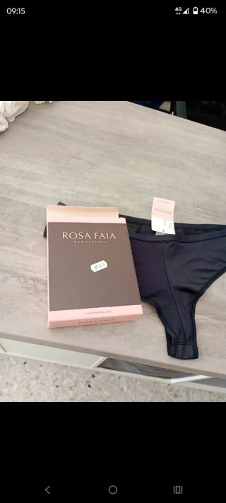 Slip Rosa Faia nero donna