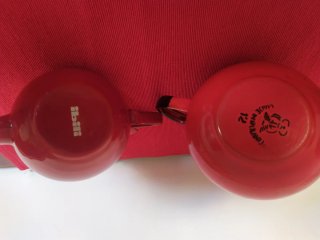 Set di 2 caffettiere rosse