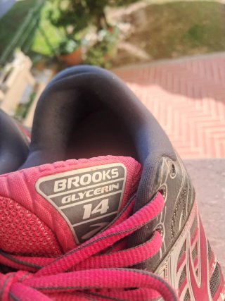 Scarpe Brooks Glycerin 14 Grigio Rosso