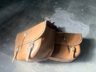 Alforjas Cuero Moto Custom