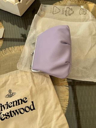 Bolso Vivienne Westwood Morado y Beige