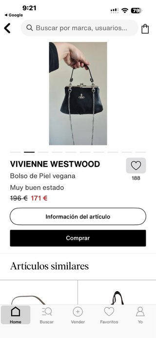 Bolso Vivienne Westwood Morado y Beige