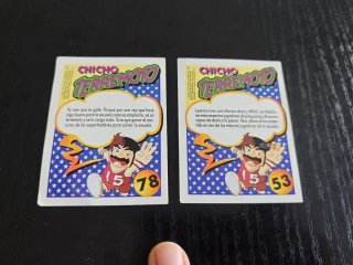 2 Cromos Chicho Terremoto