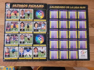 Álbum Cromos Liga 98-99 Colecciones Este