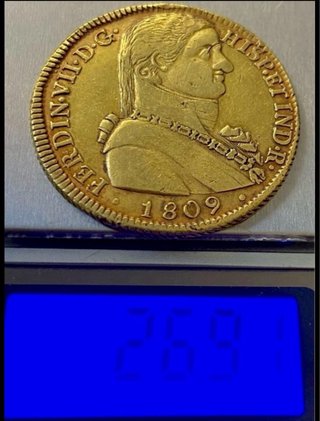 8 Escudos 1809 Fernando VII BUSTO ALMIRANTE