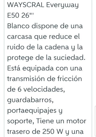 Bicicleta Eléctrica Wayscral E50