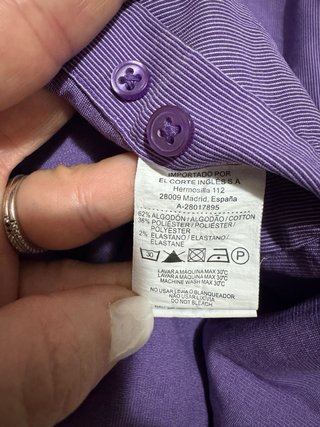 Pack 3 Camisas Caballero Algodón Talla s/m