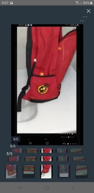 Mochila y Bufanda Selección Española Roja
