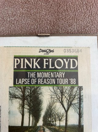 Biglietto concerto Pink Floyd Roma '88