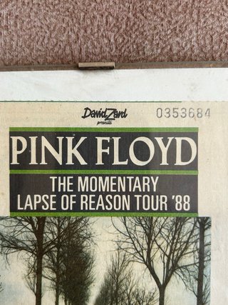 Biglietto concerto Pink Floyd Roma '88