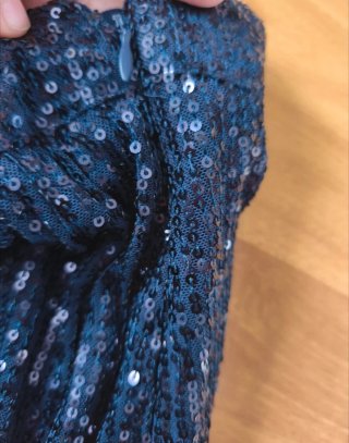 Falda lentejuelas azul