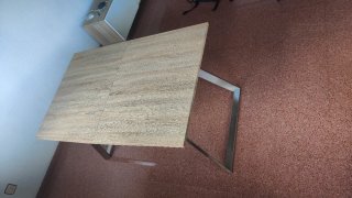 Mesa de salón comedor moderna madera y metal