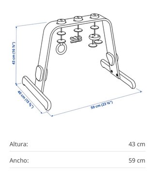 Gimnasio de madera para bebé