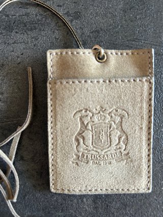 Borsa Trussardi con frange e catena oro