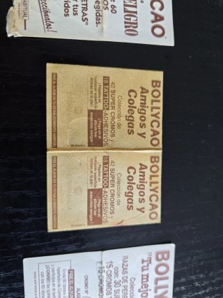 Lote de 3 cromos de animales