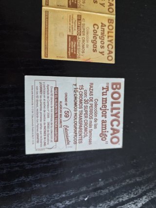 Lote de 3 cromos de animales