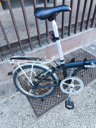 Bicicleta Plegable Negra