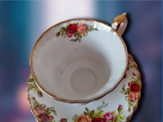 Taza y platillo Royal Albert Old Country Roses