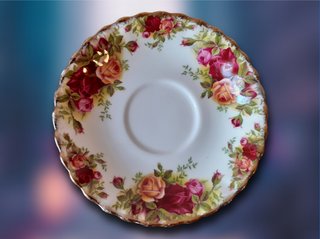 Taza y platillo Royal Albert Old Country Roses