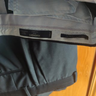 Traje azul marino Mango