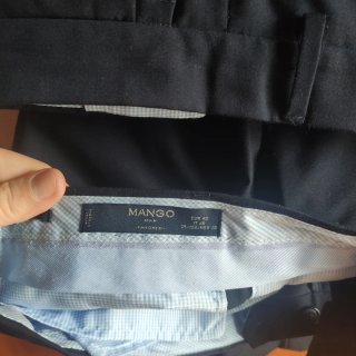 Traje azul marino Mango