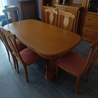 Mueble salón,mesa comedor seis sillas, mesa centro