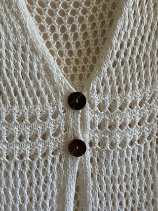 Jersey de hilo blanco talla única