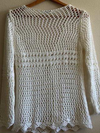 Jersey de hilo blanco talla única