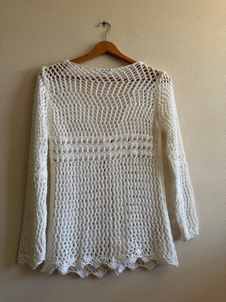 Jersey de hilo blanco talla única