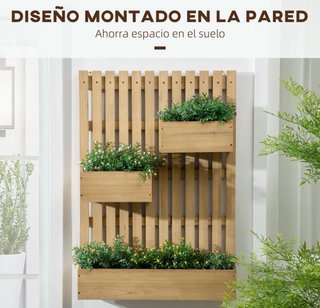 Jardinera de Pared Madera