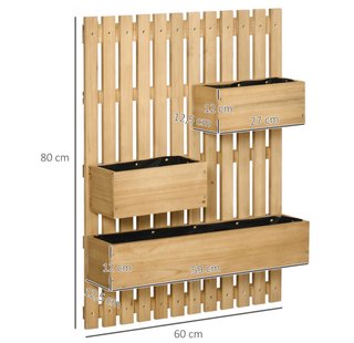 Jardinera de Pared Madera
