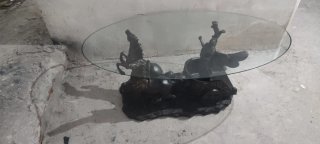 Mesa De Centro Romana De Cristal
