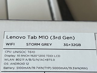 Tablet Lenovo Tab M10 3ª Gen