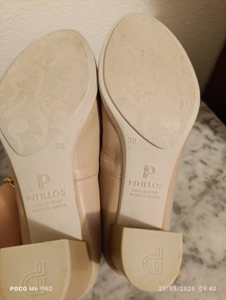 Zapatos de salón Pitillos beige talla 38