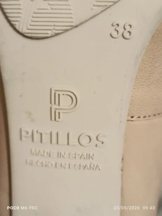 Zapatos de salón Pitillos beige talla 38