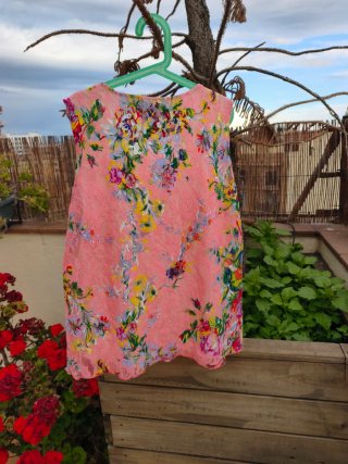 Top Fiesta Tul Flores