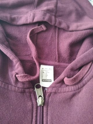 Sudadera con cremallera mujer morada