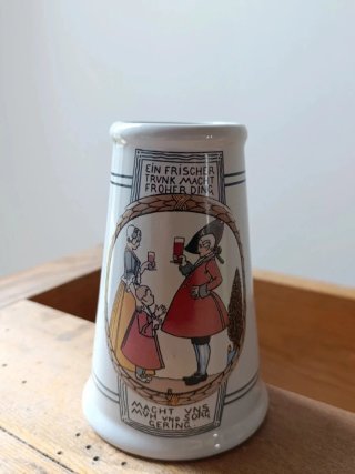 Boccale birra vintage ceramica
