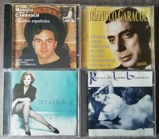 Lote 4 CDs Música Flamenco y Pop Español
