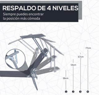 Tumbona Plegable con Toldo