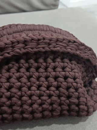 Bolso Crochet Hecho a Mano Marrón