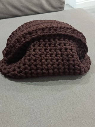 Bolso Crochet Hecho a Mano Marrón