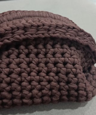 Bolso Crochet Hecho a Mano Marrón