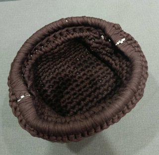 Bolso Crochet Hecho a Mano Marrón