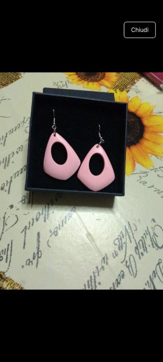 Orecchini donna rosa