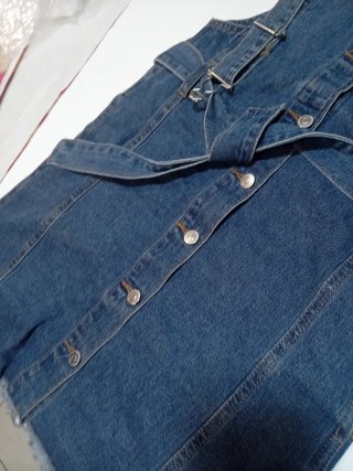 Salopette gonna jeans blu