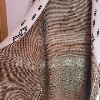 Chaqueta punto flecos T.U. étnica