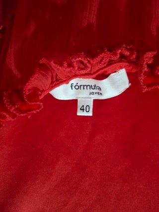 Vestido largo rojo ligero