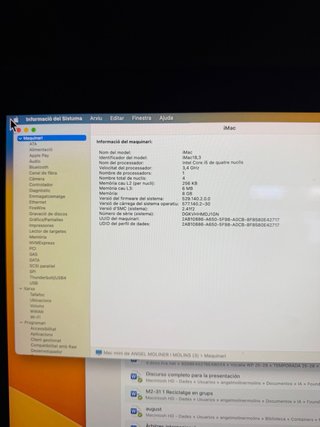 iMac 27 3.4GHz Intel Core i5 4 núcleos