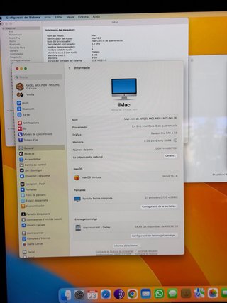 iMac 27 3.4GHz Intel Core i5 4 núcleos